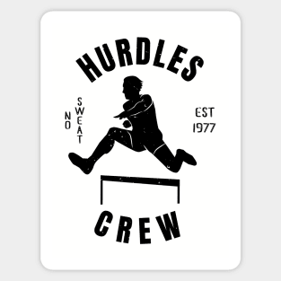 Mens Athletics Hurdles Crew Athlete Gift Sticker